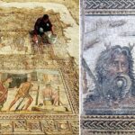 Mozaicuri grecești antice descoperite în Zeugma: scenă mitologică cu zeul Poseidon